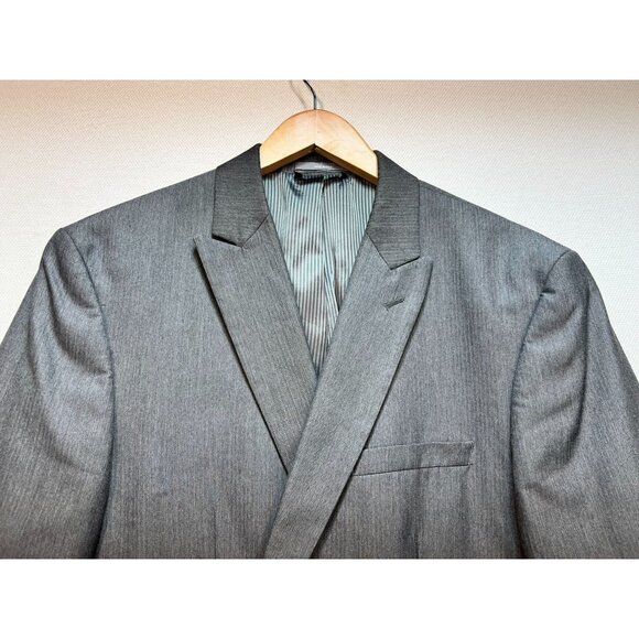 Joseph Abboud Men's Two Button Blazer Jacket Stretch Size 44S Gray Long Sleeve - Picture 8 of 16